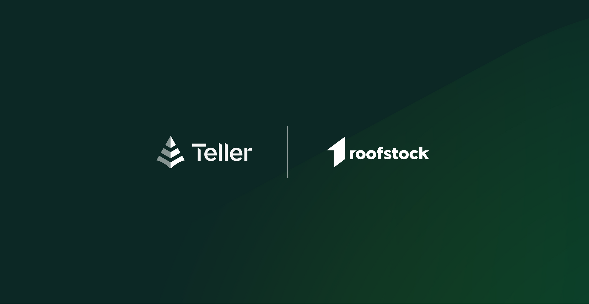 Logo of Teller and Roofstock together showing their partnership