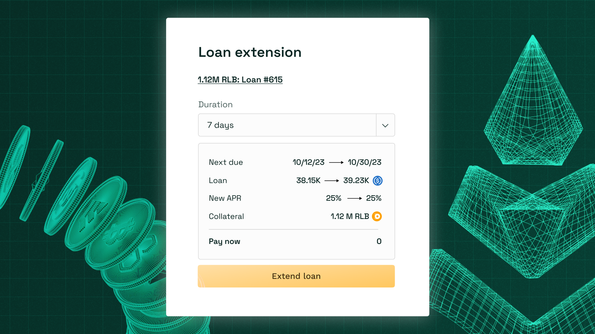 Understanding Teller's loan extensions