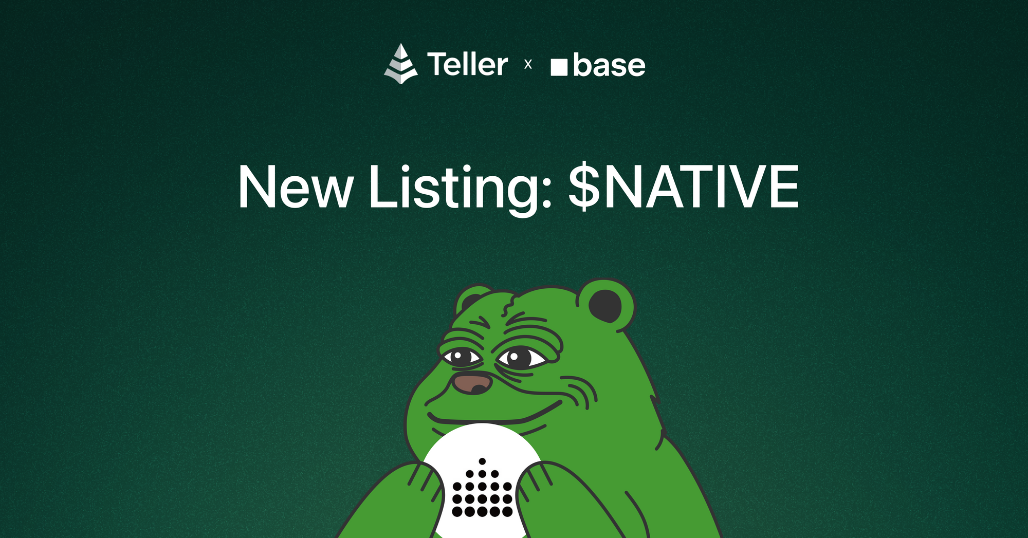 Lend NATIVE to Earn Yield on Teller