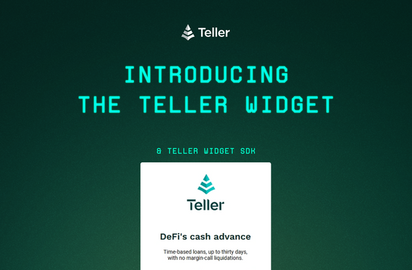 Introducing the Teller Widget