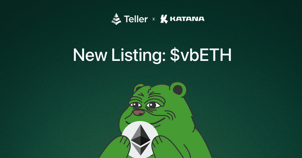 Lend $vbETH on Teller to Earn 25% Compounding Yield