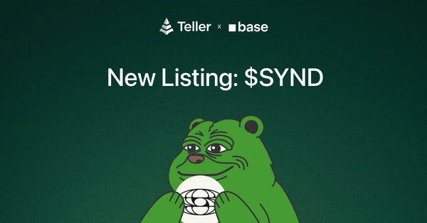 Lend $SYND on Teller to Earn 22% Compounding Yield