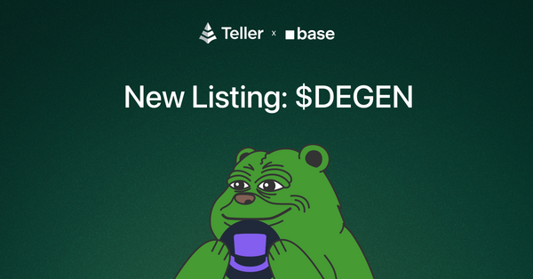 Lend DEGEN to Earn Yield on Teller
