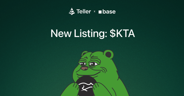 Lend KTA to Earn Yield on Teller