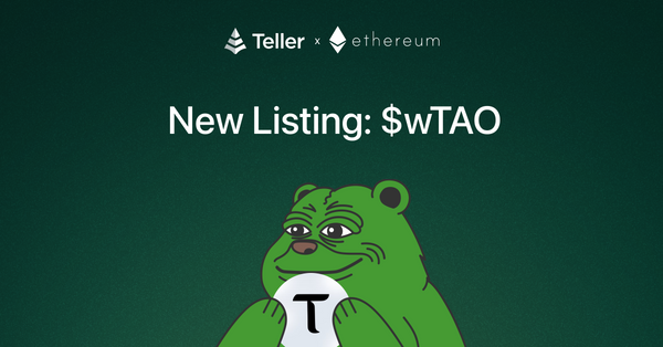 Lend wTAO to Earn Yield on Teller