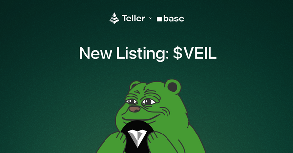 Lend $VEIL on Teller to Earn 22% Compounding Yield