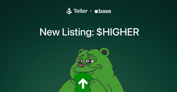 Lend HIGHER to Earn Yield on Teller