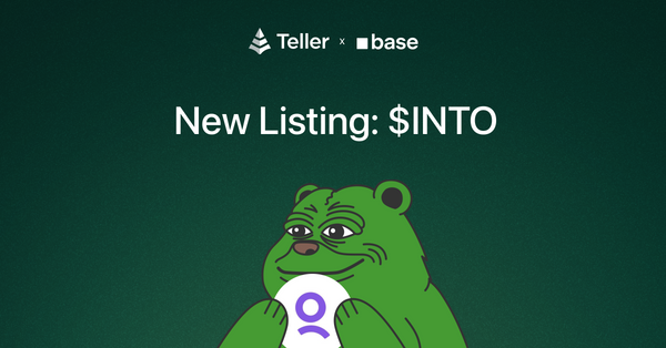 Lend INTO to Earn Yield on Teller