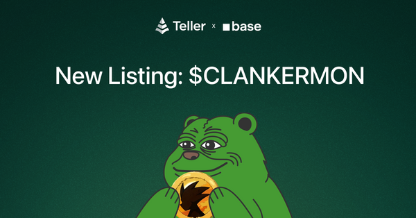 Lend CLANKERMON to Earn Yield on Teller